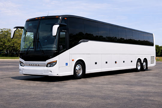 56-passenger charter bus available for charter in Schaumburg, IL