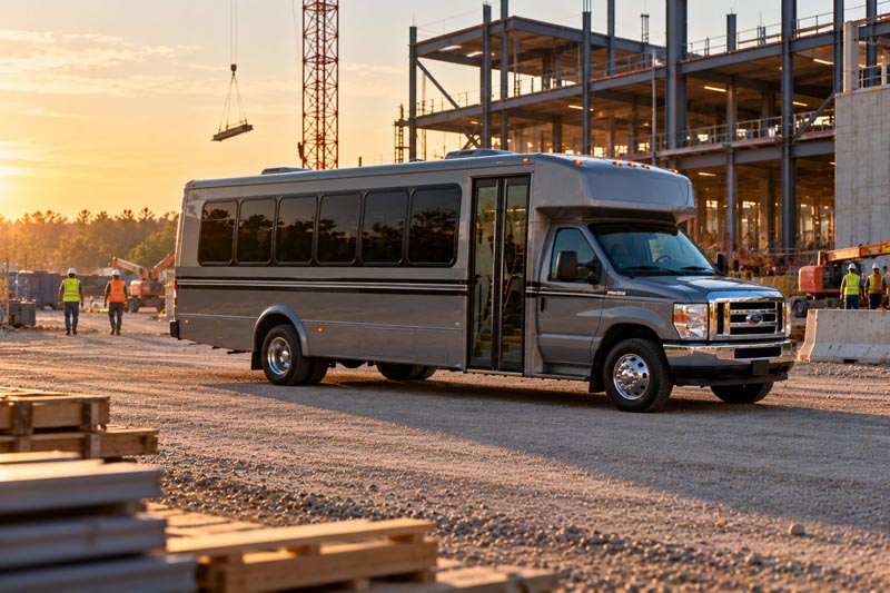Construction Site Shuttle Bus Rentals in Schaumburg, IL